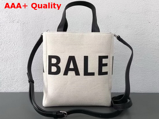 Balenciaga Shopping Tote XXS in Beige Canvas Replica