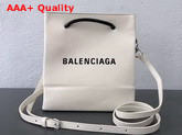 Balenciaga Shopping Tote XXS in White Calfskin Replica