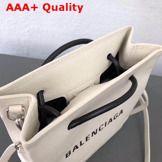 Balenciaga Shopping Tote XXS in White Calfskin Replica