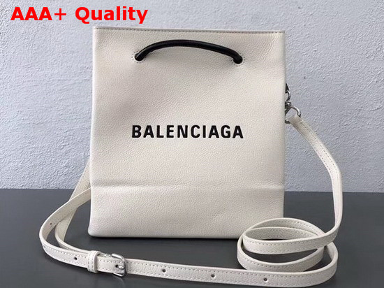 Balenciaga Shopping Tote XXS in White Calfskin Replica