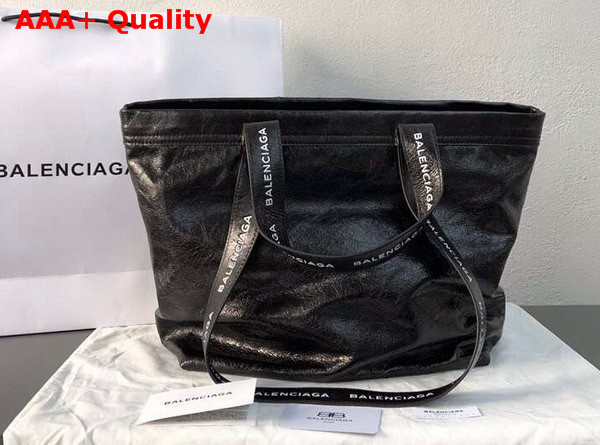 Balenciaga Small Ikea Tote in Black Lambskin Replica