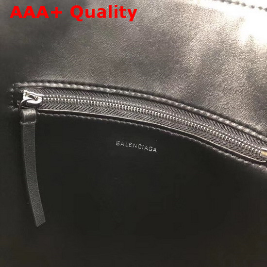 Balenciaga Small Tote Shearling Black and White Replica