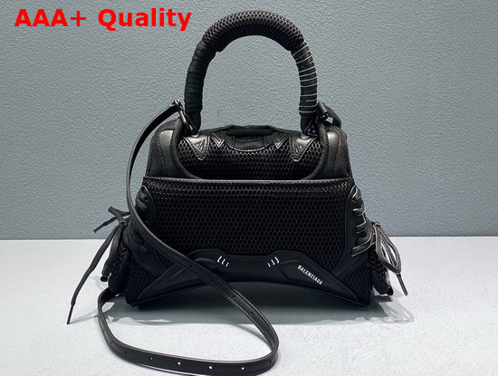 Balenciaga Sneakerhead Small Top Handle Bag in Black Mixed Fabric and Fake Leather Replica