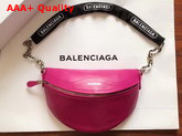 Balenciaga Souvenir Bag XS Rose Magenta Soft Lambskin Replica