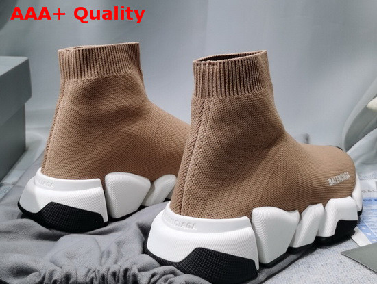 Balenciaga Speed 20 Sneaker in Beige Knit Replica