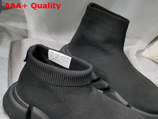 Balenciaga Speed 20 Sneaker in Black Knit and Black Sole Replica