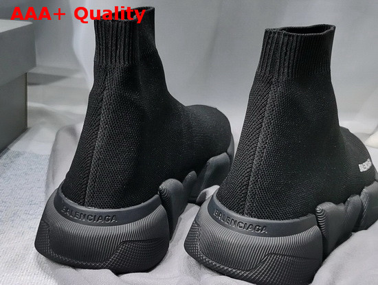 Balenciaga Speed 20 Sneaker in Black Knit and Black Sole Replica