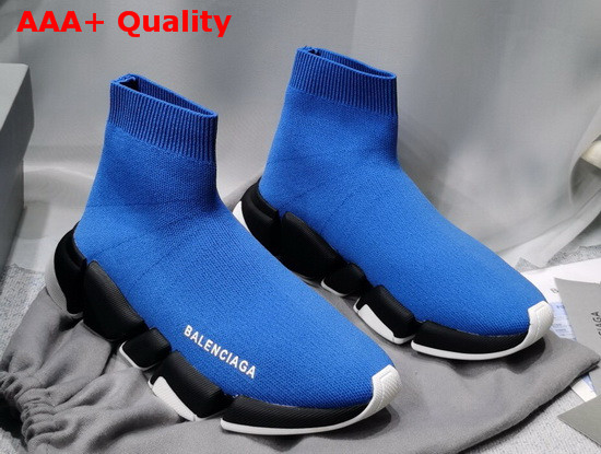 Balenciaga Speed 20 Sneaker in Blue Knit Replica