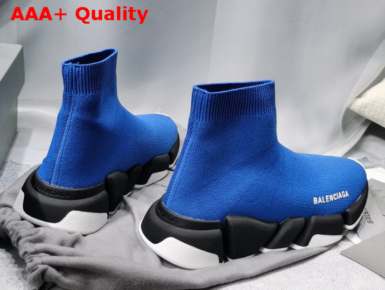 Balenciaga Speed 20 Sneaker in Blue Knit Replica