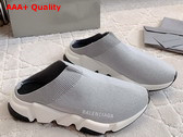 Balenciaga Speed Mule in Grey Recycled Knit Replica