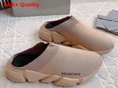 Balenciaga Speed Mule in Nude Recycled Knit Replica