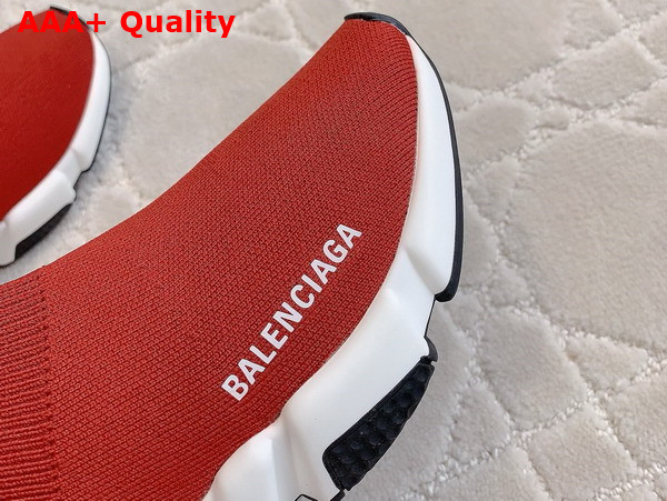 Balenciaga Speed Mule in Red Recycled Knit Replica