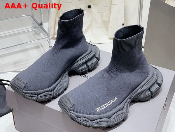 Balenciaga Speed Recycled Knit Sneaker in Black Replica