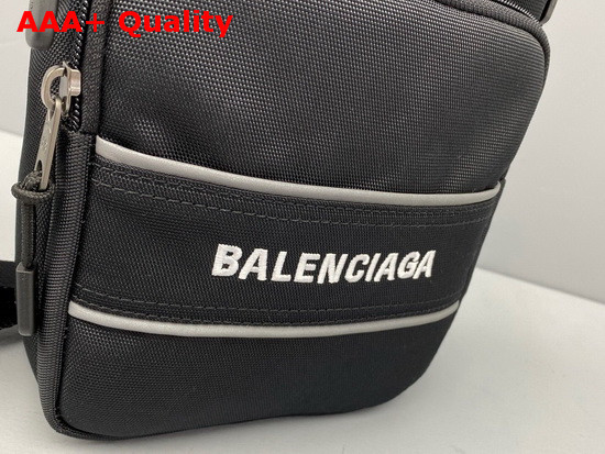 Balenciaga Sport Messenger Bag in Black Recycled Nylon Replica