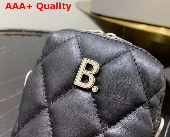 Balenciaga Touch Rectangle Bag in Black Quilted Nappa Calfskin Replica