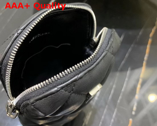 Balenciaga Touch Rectangle Bag in Black Quilted Nappa Calfskin Replica