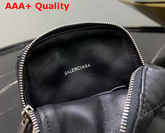 Balenciaga Touch Rectangle Bag in Black Quilted Nappa Calfskin Replica