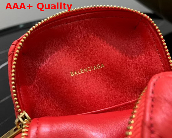 Balenciaga Touch Rectangle Bag in Red Quilted Nappa Calfskin Replica