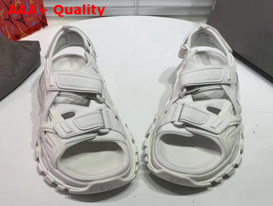 Balenciaga Track Sandal in White Neoprene and Rubber Replica