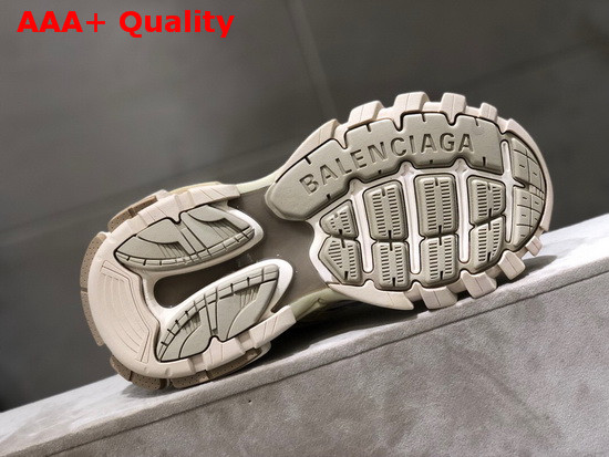 Balenciaga Track2 Sneaker in Beige Neoprene and Rubber Replica