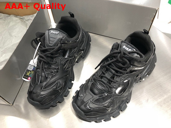 Balenciaga Track2 Sneaker in Black Neoprene and Rubber Replica