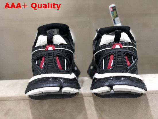 Balenciaga Track2 Sneaker in Black and Red Neoprene and Rubber Replica