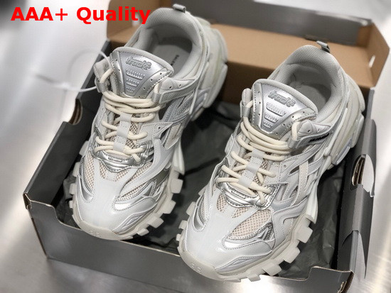 Balenciaga Track2 Sneaker in Grey and Beige Neoprene and Rubber Replica