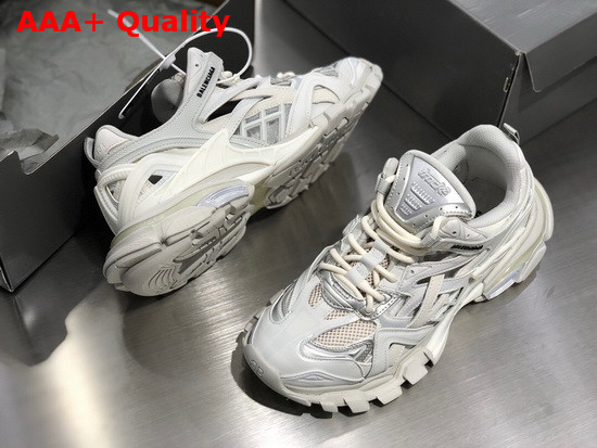 Balenciaga Track2 Sneaker in Grey and Beige Neoprene and Rubber Replica