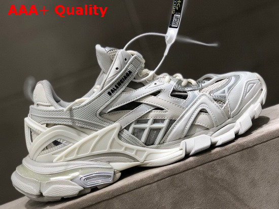 Balenciaga Track2 Sneaker in Grey and Beige Neoprene and Rubber Replica