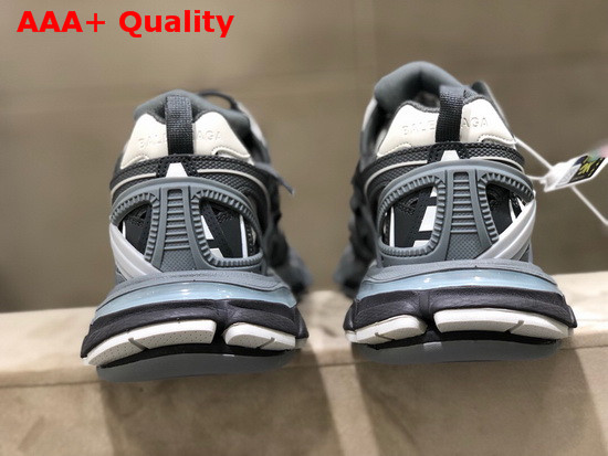 Balenciaga Track2 Sneaker in Grey and White Neoprene and Rubber Replica