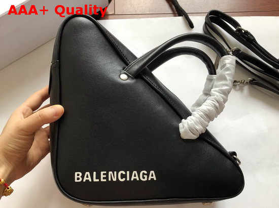 Balenciaga Triangle Duffle S Black Calfskin Replica