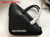 Balenciaga Triangle Duffle S Black Calfskin Replica