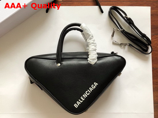 Balenciaga Triangle Duffle S Black Calfskin Replica