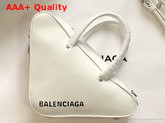 Balenciaga Triangle Duffle S White Calfskin Replica