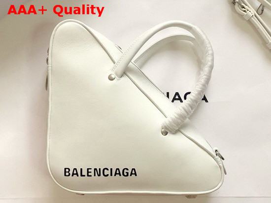 Balenciaga Triangle Duffle S White Calfskin Replica