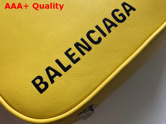 Balenciaga Triangle Duffle S Yellow Calfskin Replica