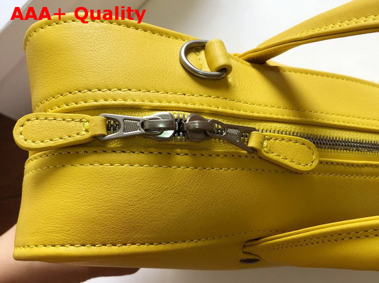 Balenciaga Triangle Duffle S Yellow Calfskin Replica