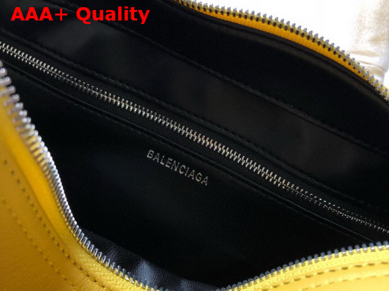 Balenciaga Triangle Duffle S Yellow Calfskin Replica