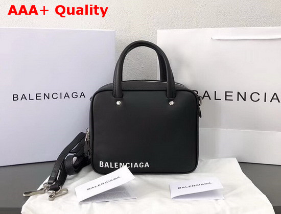 Balenciaga Triangle Square XS Black Calfskin Replica