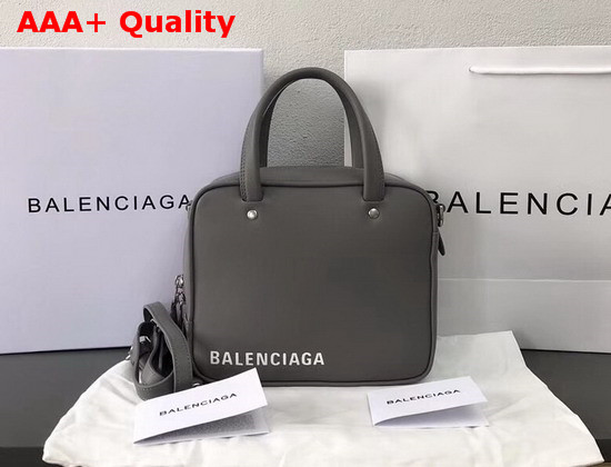 Balenciaga Triangle Square XS Gris Beton Calfskin Replica