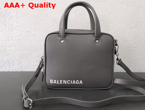 Balenciaga Triangle Square XS Gris Beton Calfskin Replica