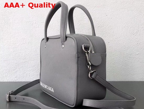 Balenciaga Triangle Square XS Gris Beton Calfskin Replica