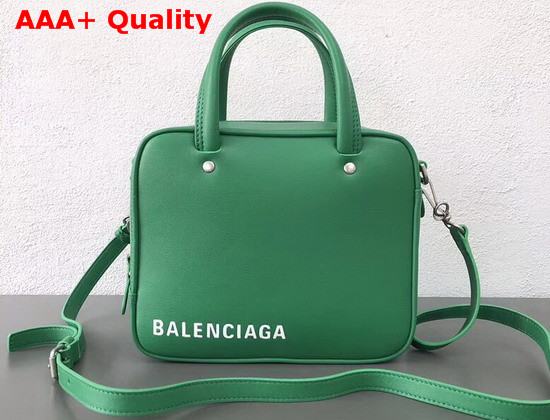 Balenciaga Triangle Square XS Vert Irlandais Calfskin Replica