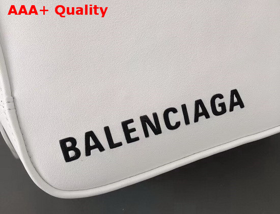 Balenciaga Triangle Square XS White Calfskin Replica