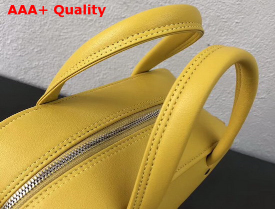 Balenciaga Triangle Square XS Yellow Calfskin Replica