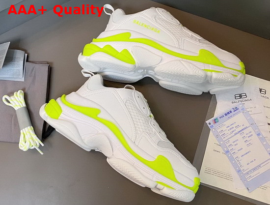 Balenciaga Triple S Sneaker Fluo Yellow White Replica