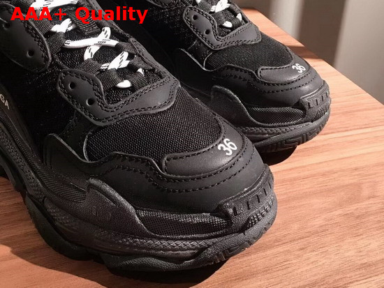 Balenciaga Triple S Trainers in Black Replica