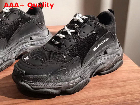 Balenciaga Triple S Trainers in Black Replica