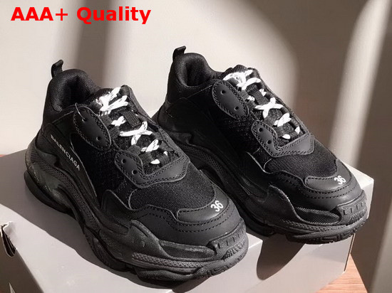 Balenciaga Triple S Trainers in Black Replica