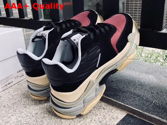 Balenciaga Triple S Trainers with Quilted Effect Black and Red Replica